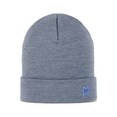 Buff Heavyweight Merino Beanie / Solid Light Blue