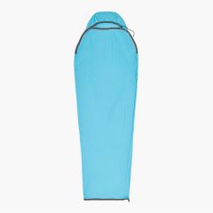 Sea to Summit Breeze Coolmax Liner - Mummy w/Drawcord / Standard / Blue Atoll