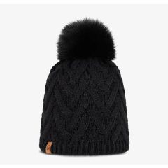 Buff Knitted & Polar Beanie Caryn / Black