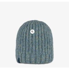 Buff Knitted & Polar Beanie Dalia / Teal