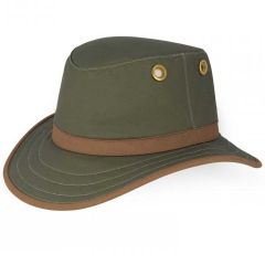 Tilly TWC7 Outback Waxed Cotton Hat - Green
