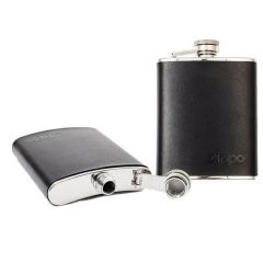 Zippo 6oz. Leather Wrapped Hip Flask
