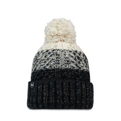 Buff Knitted & Polar Beanie / Akna Black
