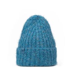 Buff Knitted & Polar Beanie / Lyla Lake Blue