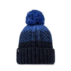 Buff Knitted & Polar Beanie / Akna Night Blue