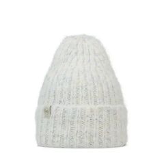 Buff Knitted & Polar Beanie / Lyla White