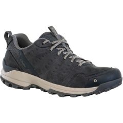 Oboz Mens Sypes Low Leather Waterproof - Lava Rock