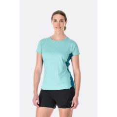 Rab Women's Sonic Ultra Tee - Meltwater/Ultramarine