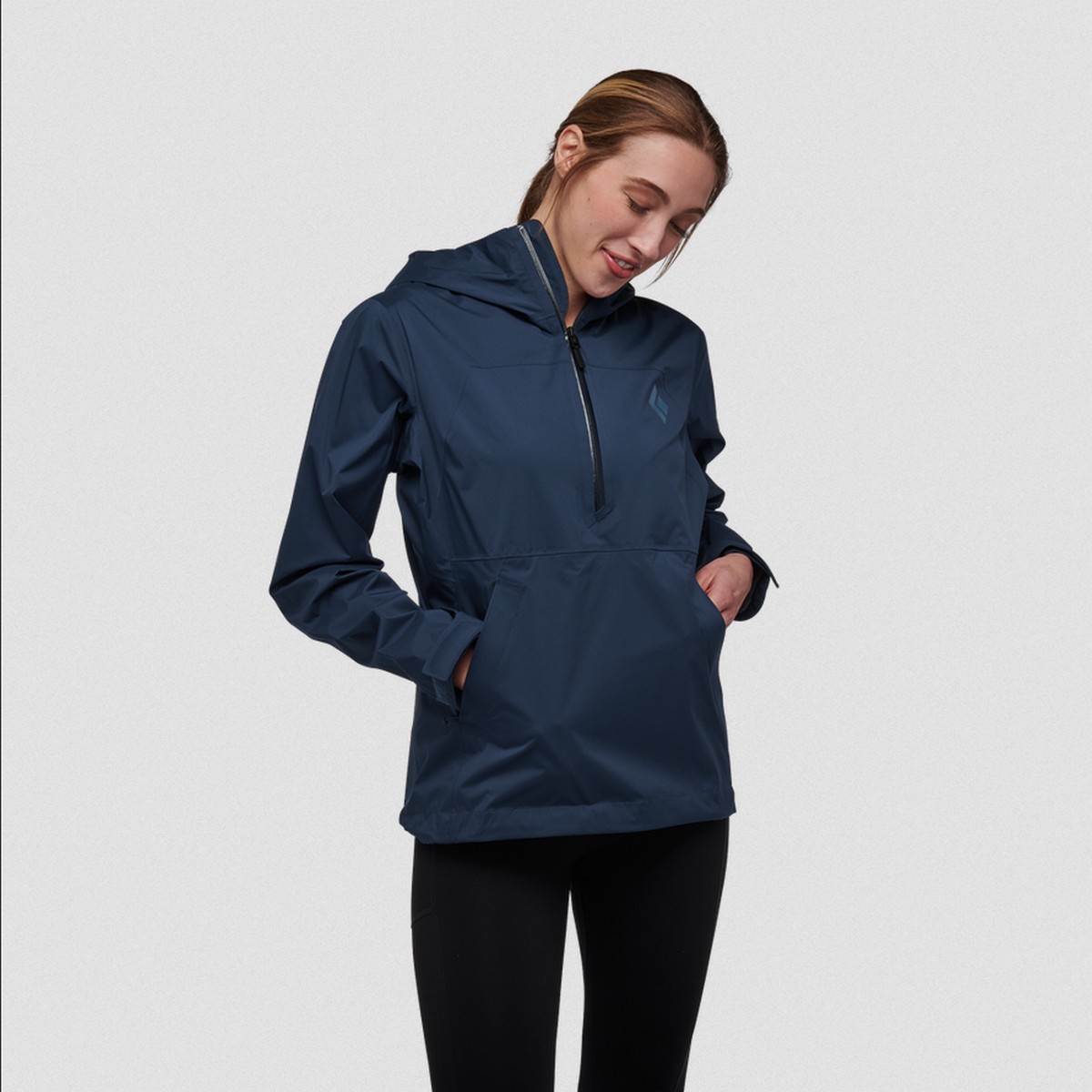 Black Diamond Women s Stormline Stretch Anorak Rain Shell Waterproof Top eBay